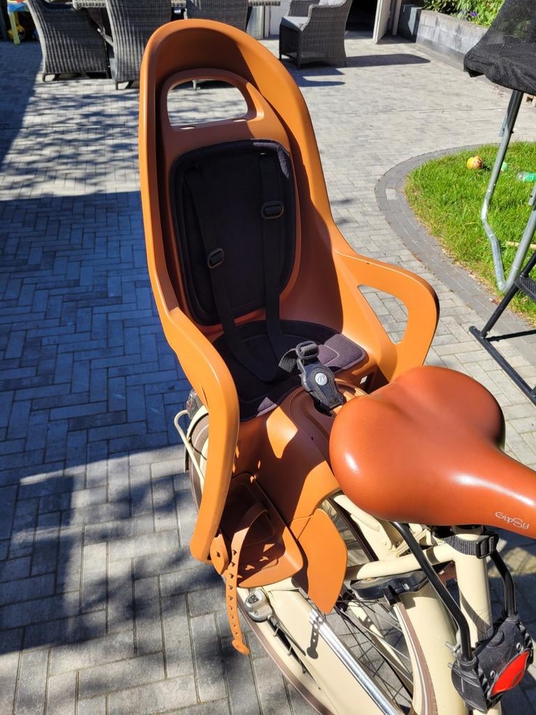 Polisport fiets stoeltje bruin, Ophalen, Zo goed als nieuw