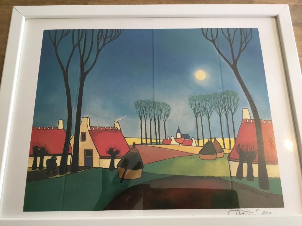 3 Gesigneerde prenten Toon Tieland, Antiek en Kunst, Ophalen of Verzenden