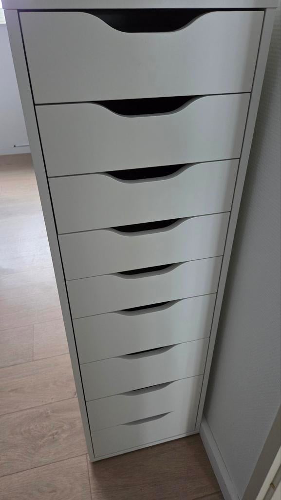 IKEA Alex kast wit, Ophalen, 5 laden of meer, Zo goed als nieuw, Minder dan 100 cm