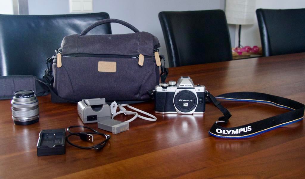 Olympus OM-D E-M10 Mark II complete systeemcamera set, Audio, Tv en Foto, Fotocamera's Digitaal, Ophalen, Gebruikt, Olympus, Geen optische zoom