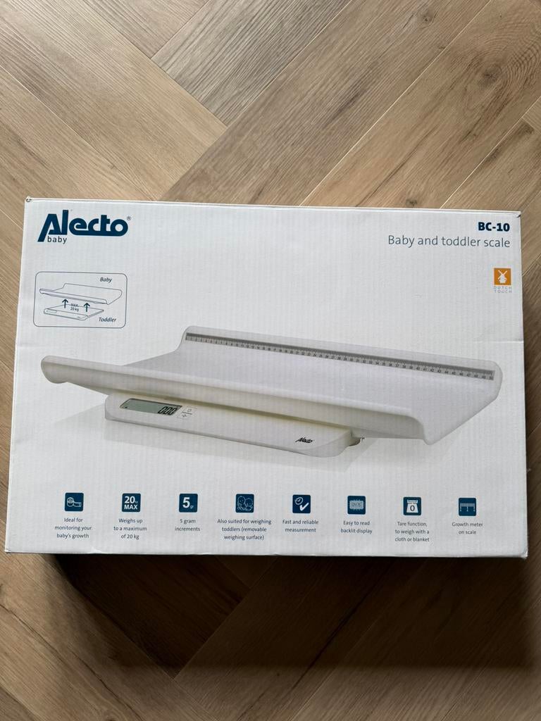 Alecto BC-10 Baby/peuter weegschaal, Ophalen, 1 tot 500 gram, Personenweegschaal, 10 tot 50 kg