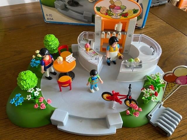 IJssalon van Playmobil, Ophalen, Gebruikt