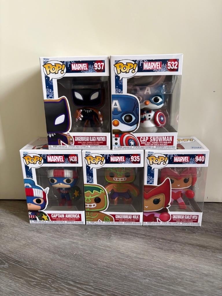 Mooie Marvel Christmas / Holiday Funko Pop bundel te koop, Ophalen of Verzenden, Zo goed als nieuw