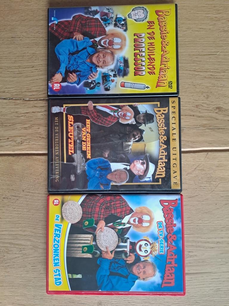 Bassie en Adriaan DVD Box: 3 Spannende Avonturen, Cd's en Dvd's, Dvd's | Kinderen en Jeugd, Ophalen of Verzenden