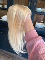 Haar topper blond pruik 100% human virgin hair, Pruik of Haarverlenging, Nieuw, ?, ?