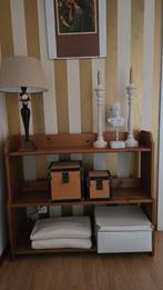 Bruin houten kastje / opzetkast - 93x26x81 cm, Huis en Inrichting, Kasten | Boekenkasten, Ophalen, Met plank(en), 50 tot 100 cm