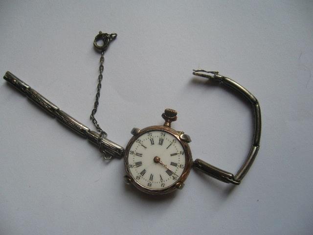 ANTIEK HORLOGE  ZILVER 800 JAREN 1900-1930 LEES TEKST, Sieraden, Tassen en Uiterlijk, Horloges | Antiek, Overige merken, Staal