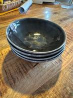 Set van 4 donkere diepe pasta borden, Ophalen, Gebruikt, Keramiek, Kom(men)