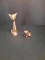 Messing kat beeldje nr. 2 en nr. 3, Ophalen of Verzenden, Koper
