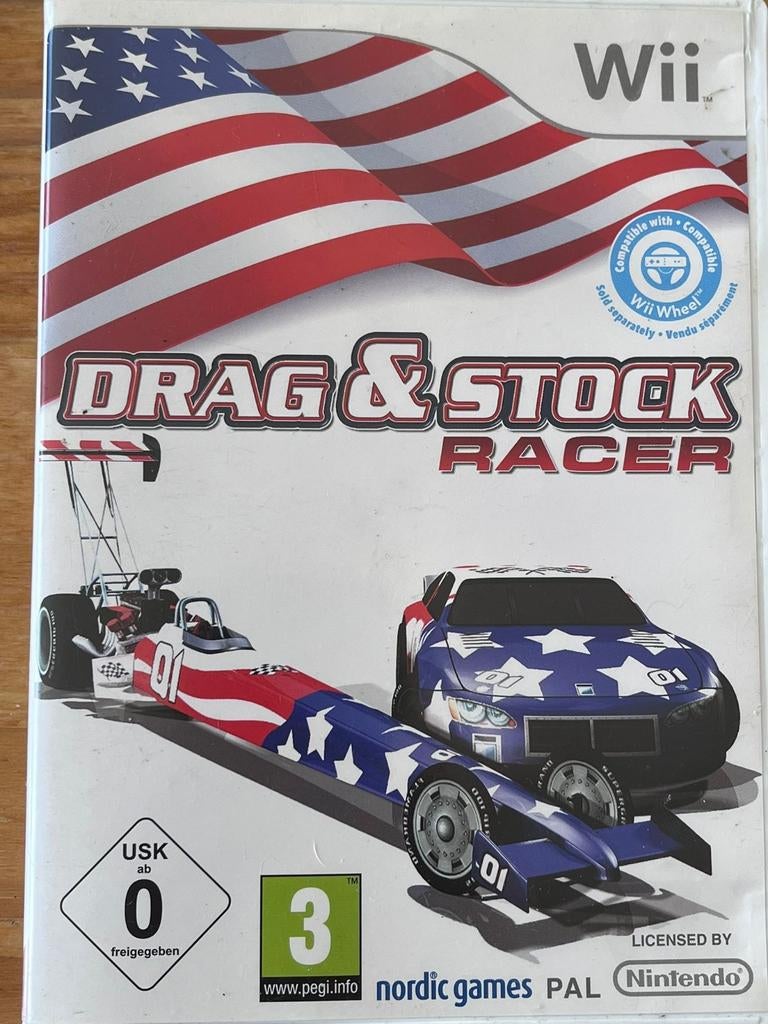 Drag & Stock Racer - Wii Game, Racen en Vliegen, 2 spelers, Ophalen of Verzenden, Zo goed als nieuw