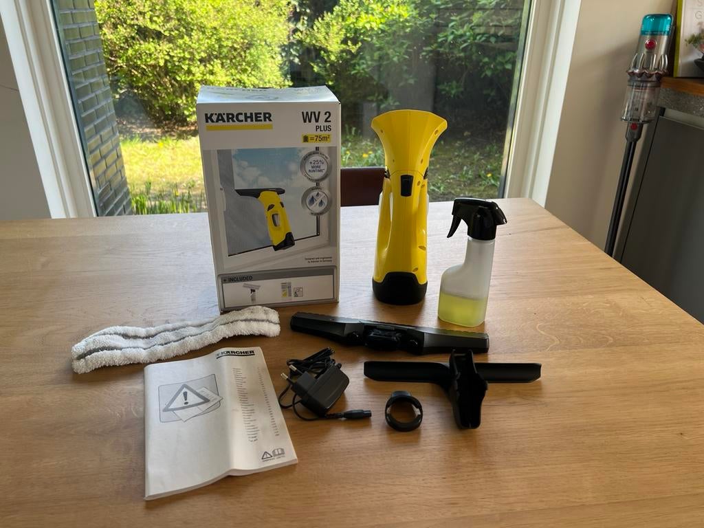 Karcher WV 2 Plus glazenwasser ramenzemer ramenreiniger, Ophalen of Verzenden, Zo goed als nieuw, Minder dan 80 cm