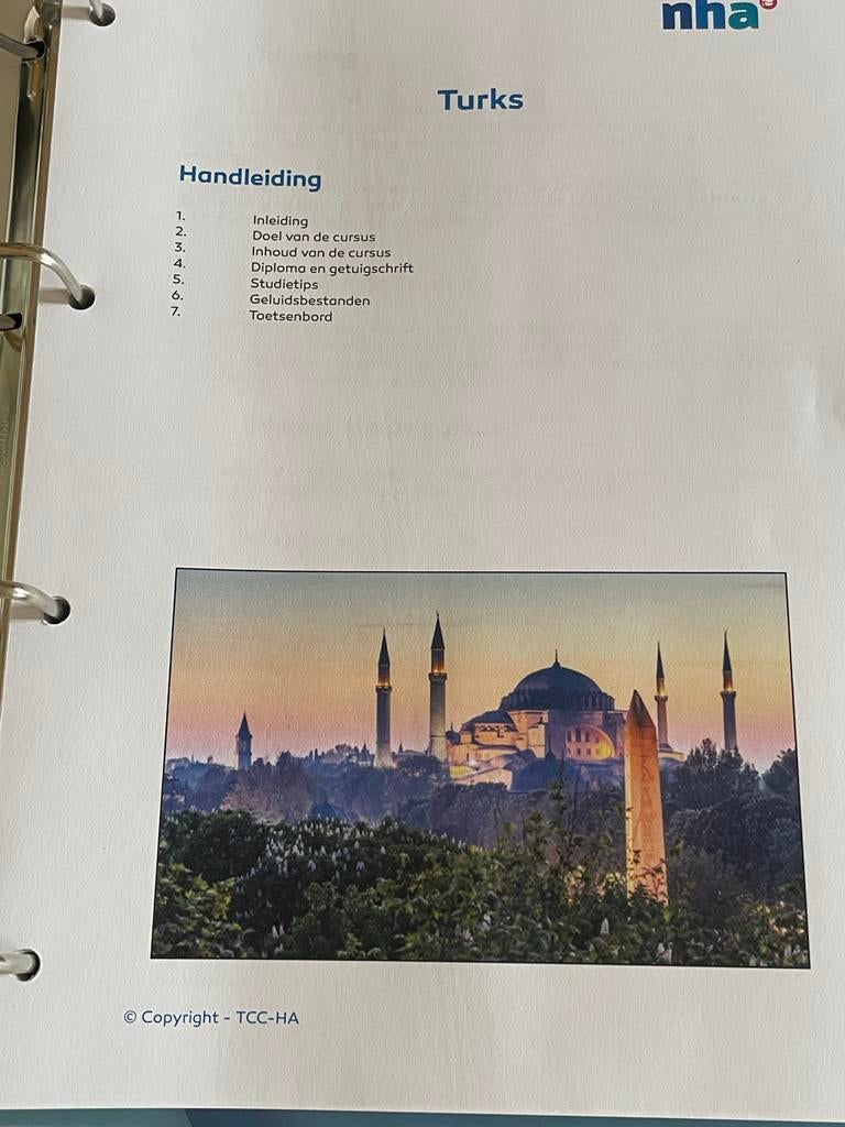 NHA cursus Turks beginners + gevorderden, Boeken, Taal | Overige Talen, Ophalen, Zo goed als nieuw, Non-fictie