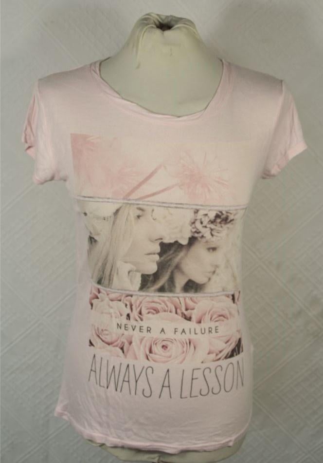 Mooi roze dames t-shirt.Mt XS.Merk Ann Christine, ., Ophalen of Verzenden, Zo goed als nieuw, Korte mouw