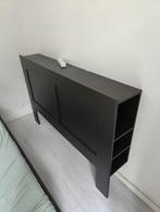 IKEA Brimnes achterwand, Huis en Inrichting, Slaapkamer | Bedden, Zwart, Tweepersoons, Ophalen of Verzenden, Zo goed als nieuw