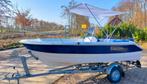 Topcraft Millennium 435 met 9.9PK Yamaha Viertakt op Trailer, Watersport en Boten, Vis- en Consoleboten, Ophalen, Gebruikt, Tot 10 pk