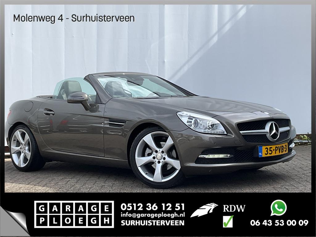 Mercedes-Benz SLK 200 Aut7 Leer Pano Airscarf Xenon OrigNL+N, Auto's, Mercedes-Benz, Automaat, Euro 5, Gebruikt, 1370 kg
