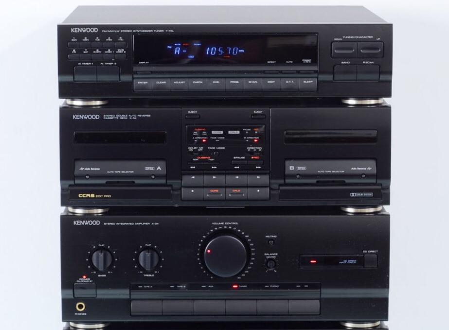 KENWOOD X-34 STEREO AUTO RESERVE CASSETTEDECK, AS-IS., Ophalen of Verzenden, Kenwood