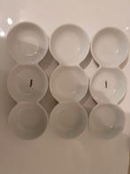 Gusto 3x aperoschaaltjes borrel schaaltjes wit, Huis en Inrichting, Keuken | Servies, Ophalen of Verzenden, Porselein, Overige stijlen