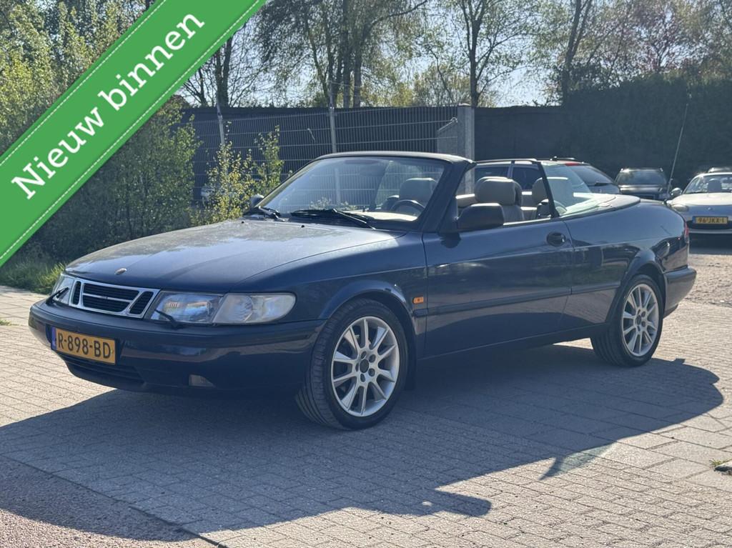 Saab 900 Cabrio 2.3 SE LEDER STOELVERWARMING BLUETOOTH, Auto's, Saab, Bedrijf, Te koop, Saab 900, ABS, Airbags, Centrale vergrendeling