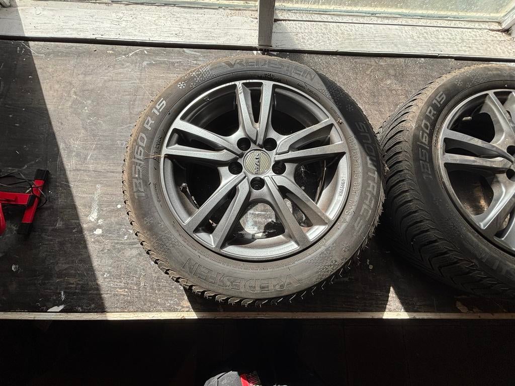 MAK velgen met Vredestein winterbanden 185/60 R15, Ophalen, Gebruikt