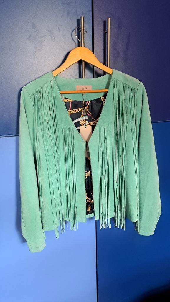 Boho Ibiza Jacket Turquoise, Ophalen of Verzenden, Nieuw, Maat 42/44 (L), Blauw