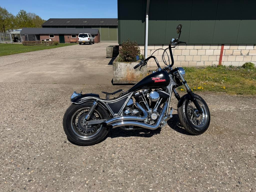 Harley Davidson FXLR Low Rider Custom, Motoren, 2 cilinders, Sportuitlaat, Occasion, 1340 cc