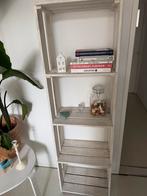 Smalle houten vakkenkast - 50 x 165 cm, Huis en Inrichting, Kasten | Boekenkasten, Met plank(en), Gebruikt, 150 tot 200 cm, 25 tot 50 cm