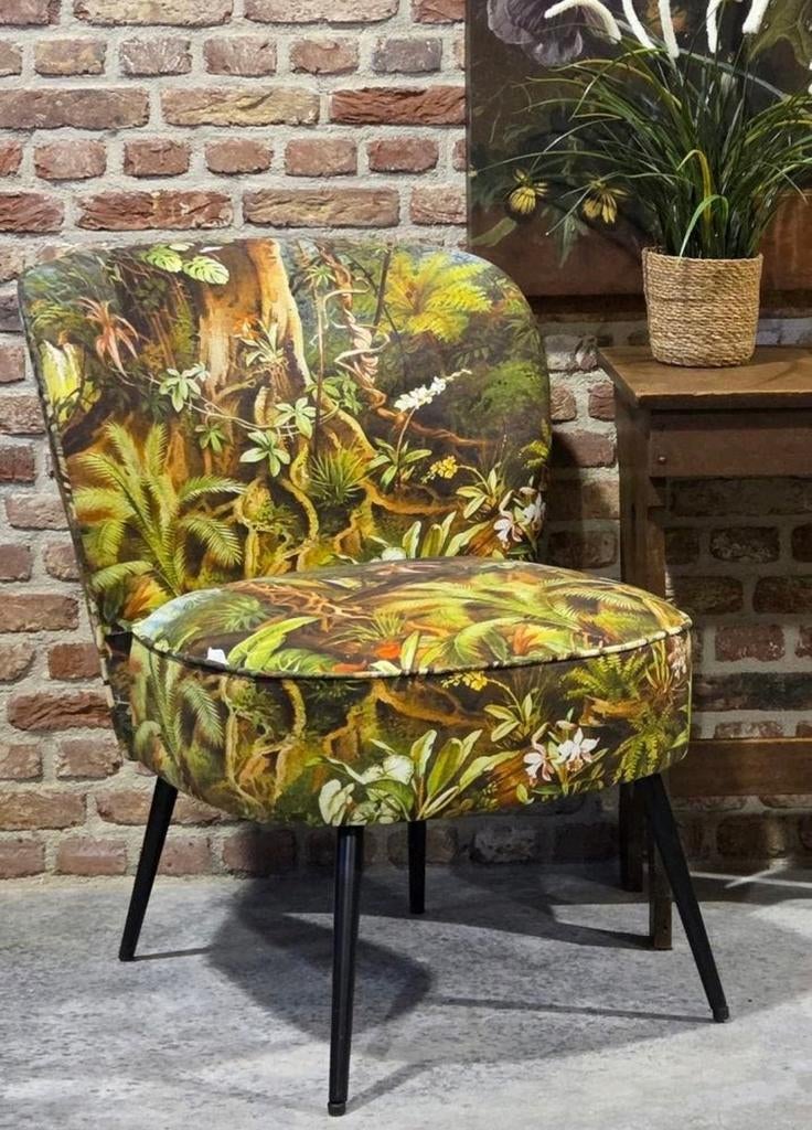 Dierenprint jungle fauteuil stoel !, Ophalen, Eén