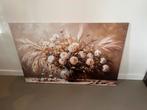 Canvas bloemen in vaas xl afhaal €15,-, Ophalen, Zo goed als nieuw, Schilderij, 100 tot 125 cm