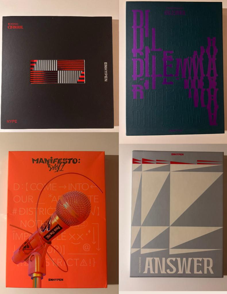 Enhypen albums & dark moon comic, Ophalen of Verzenden, Zo goed als nieuw, Overige genres, 2 t/m 25 bandjes