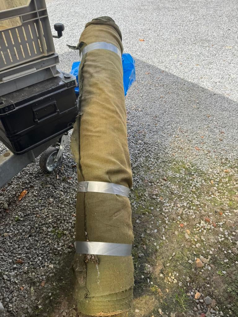 Jute op rol, Ophalen, Landmacht, Nederland, Embleem of Badge