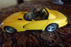 DODGE VIPER RT/10 Bburago  1;18 geel cabrio, Ophalen of Verzenden, Zo goed als nieuw, Auto, Bburago