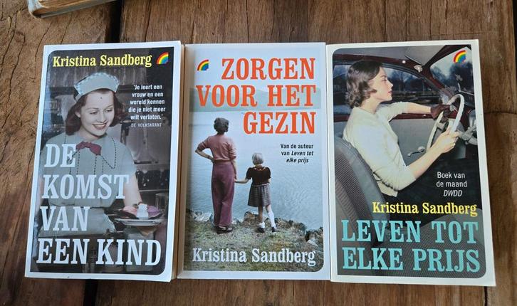 Kristina Sandberg - De komst van een kind + 2 vervolgboeken, Boeken, Literatuur, Gelezen, Ophalen of Verzenden