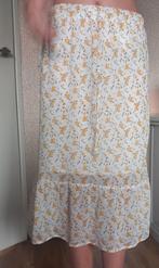 jbc zomerrok maat 34 geel/crème motief, Kleding | Dames, Rokken, Geel, Ophalen of Verzenden, Maat 34 (XS) of kleiner, Onder de knie