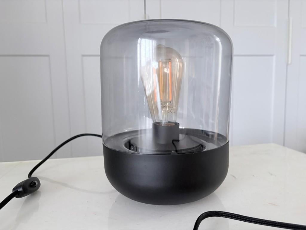 Set van industriele-look lampen (incl. smart lights), Ophalen, Industrieel, nostalgisch, Zo goed als nieuw, Glas