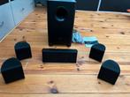 Pioneer S-21W+Pioneer center S-11+4xPioneer surround S-11, Ophalen, 70 watt of meer, Zo goed als nieuw, Pioneer