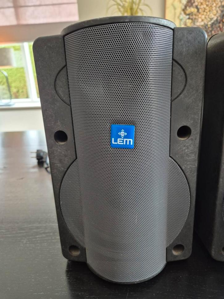 LEM luidsprekers, set van 2, Audio, Tv en Foto, Luidsprekers, Gebruikt, Front, Rear of Stereo speakers, Overige merken, Ophalen