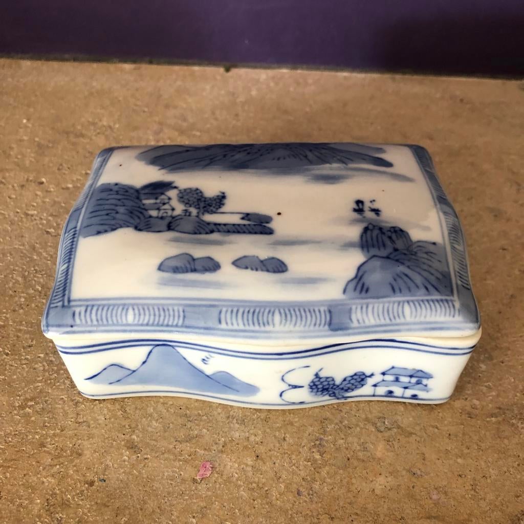 Antiek Chinees Porseleinen Doosje, Antiek en Kunst, Ophalen of Verzenden