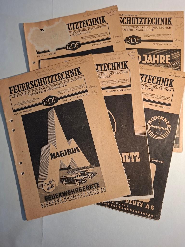 Feurschutztechnik, tijdschrift, Verzamelen, Ophalen of Verzenden, 1940 tot 1960, Tijdschrift