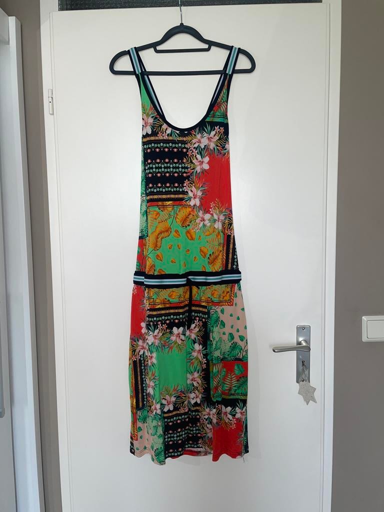 STUDIO ANNELOES tropical zomer jurk dress mt L, Maat 42/44 (L), Ophalen of Verzenden, Zo goed als nieuw, Rood