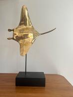 Grote bronzen Manta Rog op stanaard Manta Ray Art Design, Ophalen of Verzenden