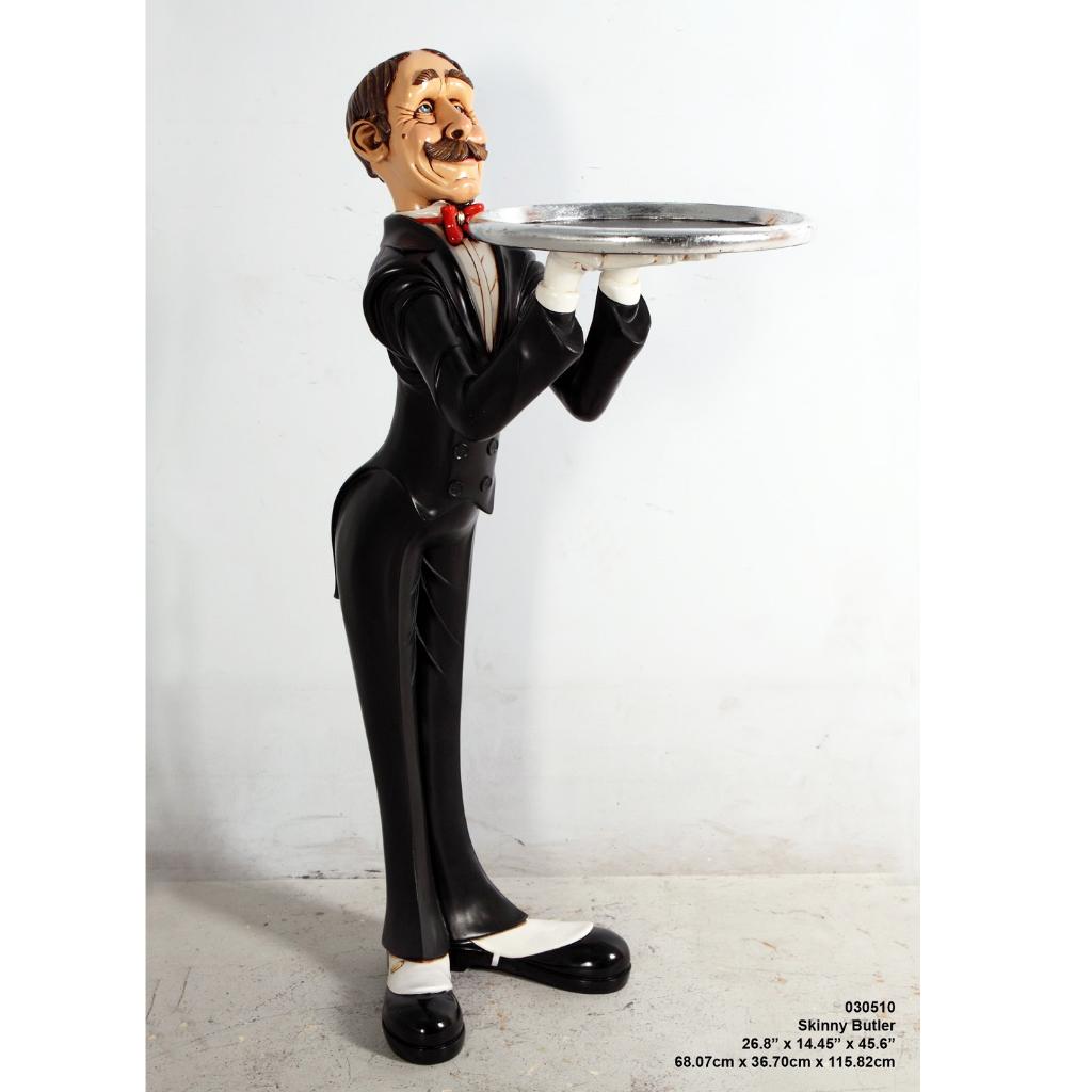 Butler beeld 110 cm - skinny butlerbeeld, Verzamelen, Beelden en Beeldjes, Ophalen, Nieuw