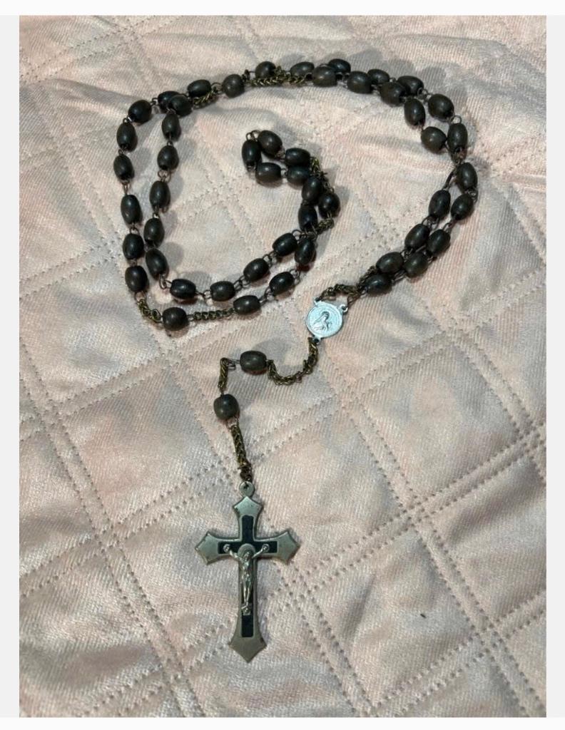 Bijzondere oude Antieke Rozenkrans met Kruis, Ophalen of Verzenden