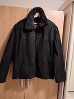 Zwart Suede leren heren jas maat XXL., Ophalen of Verzenden, Zo goed als nieuw, Overige maten, Zwart