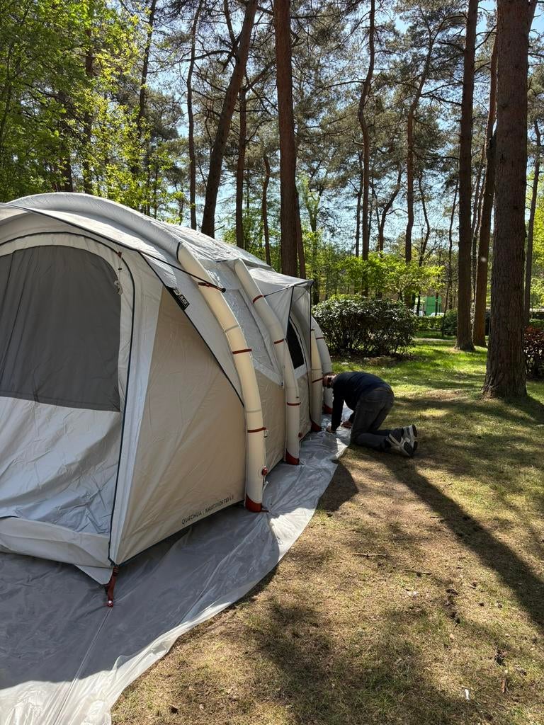 Quechua air seconds fresh&black 6.3 6persoons tent €450, Caravans en Kamperen, Tenten, Ophalen, Zo goed als nieuw, Tot en met 6