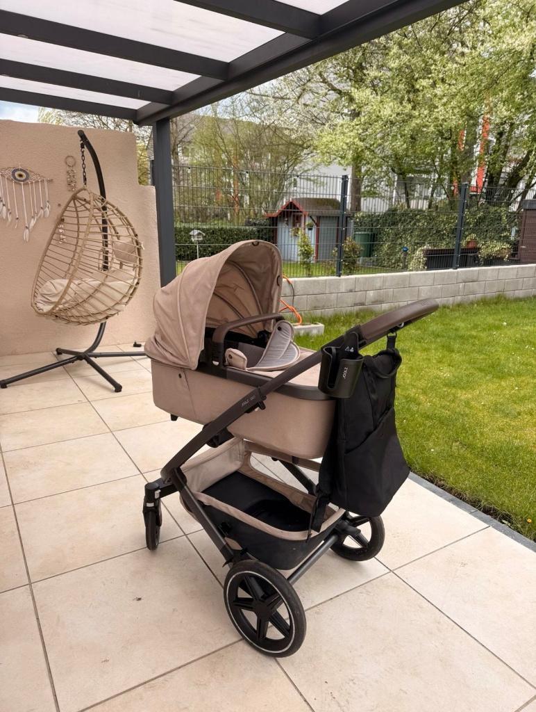 mooie taupe joolz geo 3, Kinderen en Baby's, Kinderwagens en Combinaties, Zo goed als nieuw, Combiwagen, Verstelbare duwstang