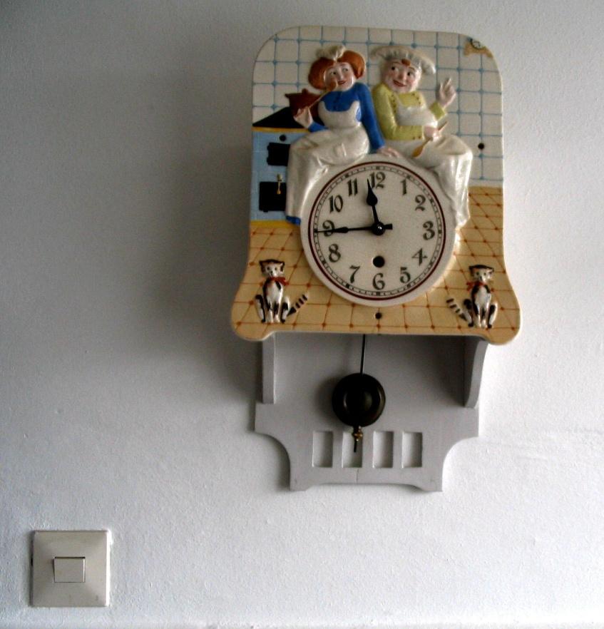 antieke keukenklok, Ophalen