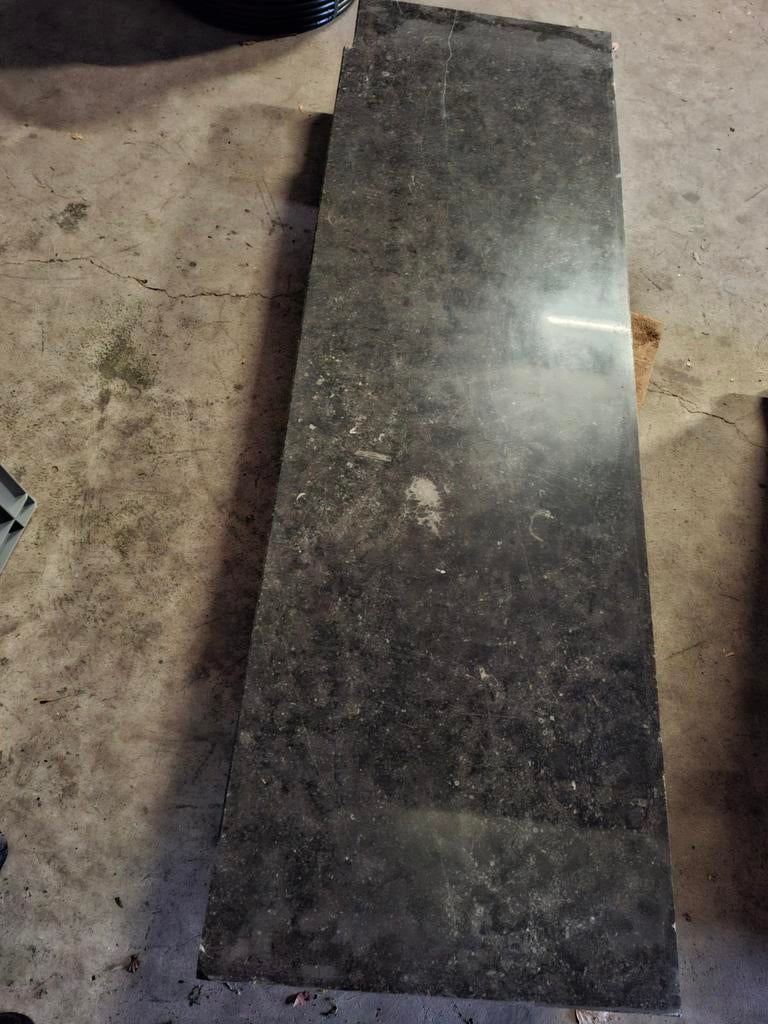 Granieten plaat - Donkergrijs/zwart, Ophalen, Gebruikt, Overige materialen, 20 tot 50 mm