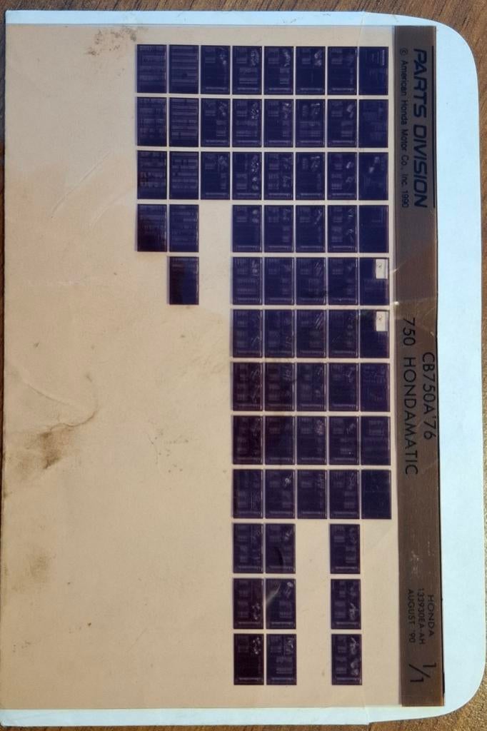 Honda CB750 Automatic Microfiche - American Motor Co USA, Ophalen of Verzenden, Gebruikt