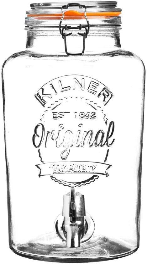 Kilner drankdispenser rond 5 liter incl. tapkraantje (Nieuw), Nieuw, Ophalen of Verzenden, A, Meerkleurig